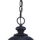 XL Three Light Matte Black Urn Shaped Hanging Light