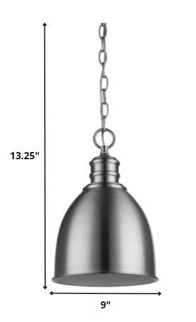 Minimalist Silver Metal Pendant Hanging Light