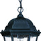 Matte Black Domed Lantern Hanging Light