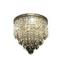 Shaded Globe Transparent Glass And Crystal Dimmable Ceiling Light With Clear Shades