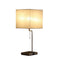 22" Gray Bedside Table Lamp With Gray Square Shade