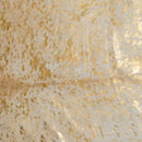6' X 7'  Natural And Gold Genuine Cowhide Area Rug