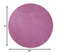 8' Hot Pink Round Indoor Shag Rug