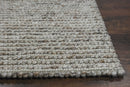 5' X 7'  Natural Wool Boucle Berber Style Area Rug