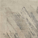 8'X10' Ivory Grey Machine Woven Abstract Brushstrokes Indoor Area Rug