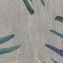 5'X8' Grey Blue Hand Tufted Tropical Palms Indoor Area Rug