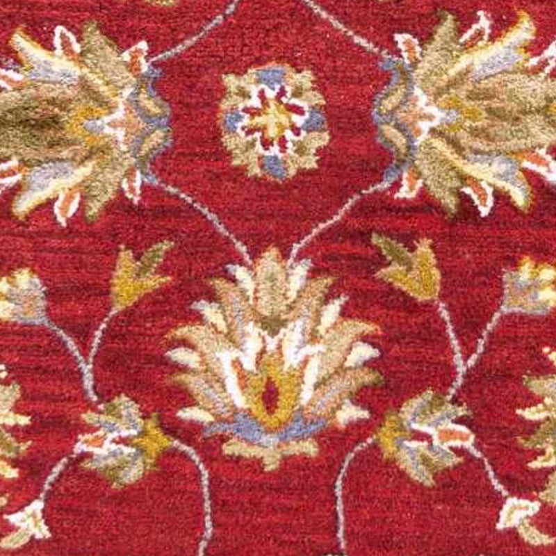 8' X 10' 6 Wool Red Area Rug