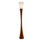 68" Solid Wood Novelty Floor Lamp With White Cone Shade