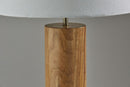 Canopy Walnut Wood Block Table Lamp