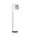 60" Task Floor Lamp With Clear Globe Shade
