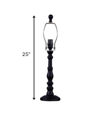 Black Classic Urn Shape Table Lamp Base