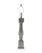 31" Gray Solid Wood Standard Table Lamp