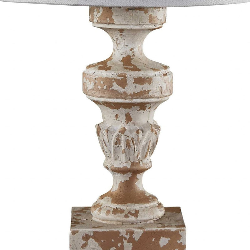 Distressed Old World Accent Lamp