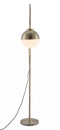 White and Brushed Bronze Crossed Floor Lamp
