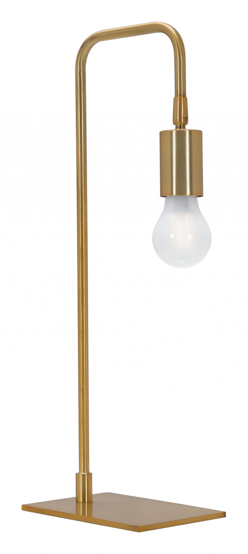 50" Copper Metal Bedside LED Table Lamp