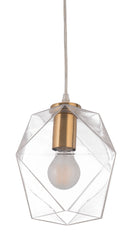 Lantern Geometric Plastic Dimmable Ceiling Light With Clear Shades