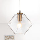 Lantern Geometric Plastic Dimmable Ceiling Light With Clear Shades