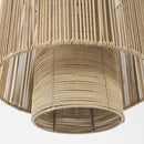 Natural Cane Cylindrical Hanging Pendant Light