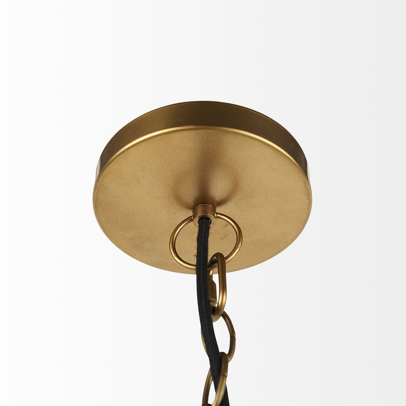 Brown Wicker Domed Hanging Pendant Light