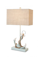 Set of 2 Blue and White Anchor Table Lamps