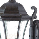 XL Antique Black Tapered Lantern Wall Light