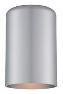 Minimalist Brushed Silver Cylinder Wall Light