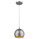 Light Gray and Gold Hanging Dome Light