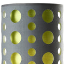 33" Gray and Green Mod Dot Novelty Table Lamp