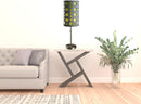 33" Gray and Green Mod Dot Novelty Table Lamp