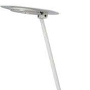 15" White Metal Desk Table Lamp With White Shade