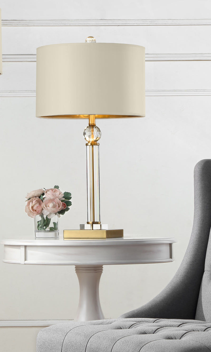 Gold Crystal Accent Desk Lamp