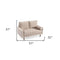 57" Beige and Dark Brown Velvet Love Seat and Toss Pillows