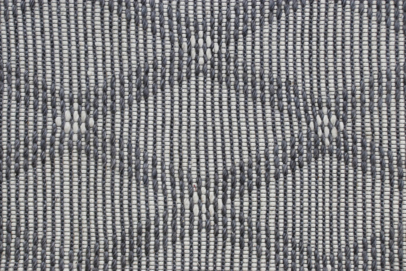 9' x 12' Blue Wool Geometric Hand Woven Area Rug
