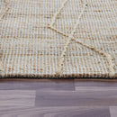 8' x 10' Brown Abstract Hand Woven Area Rug